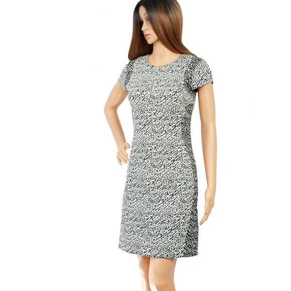 Diane von Furstenberg Jacquard Snake Print Dress Size 4 - Picture 1 of 5
